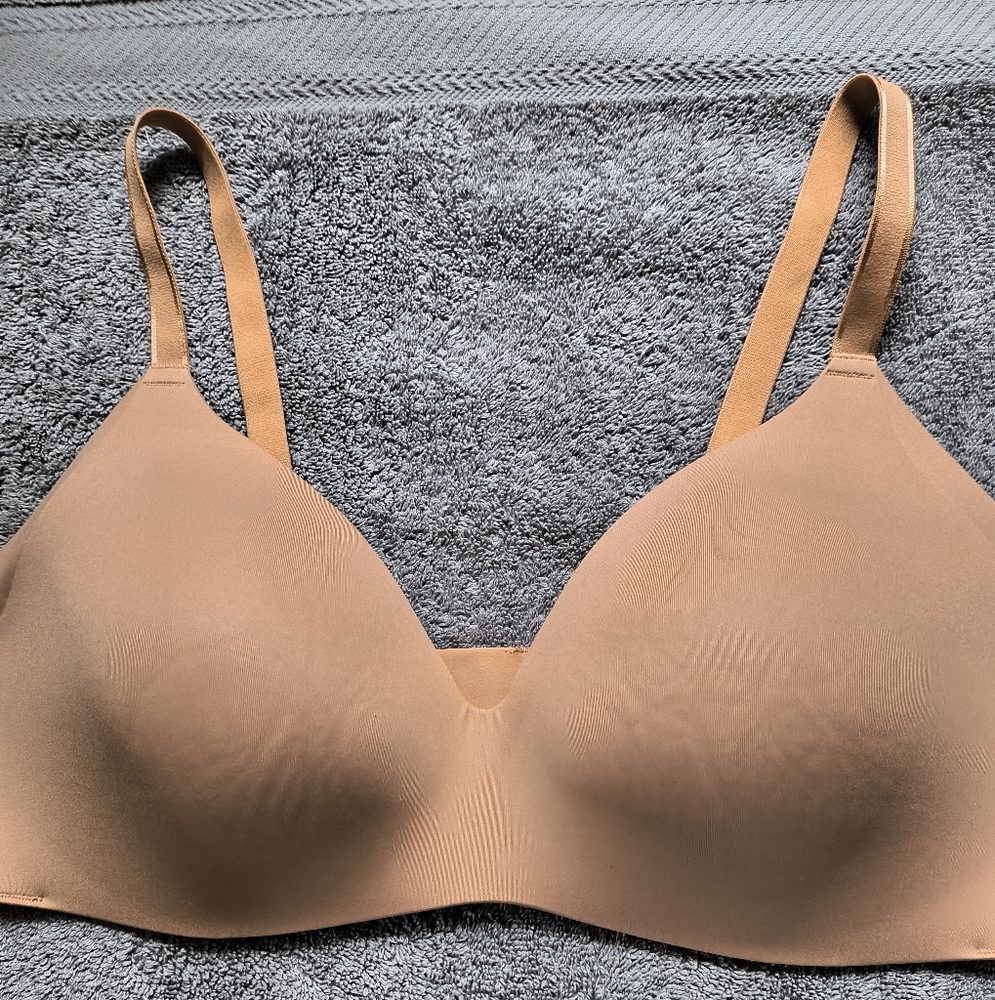 KNIX WingWoman Contour Wirefree Slightly Padded Bra Tan Size 5